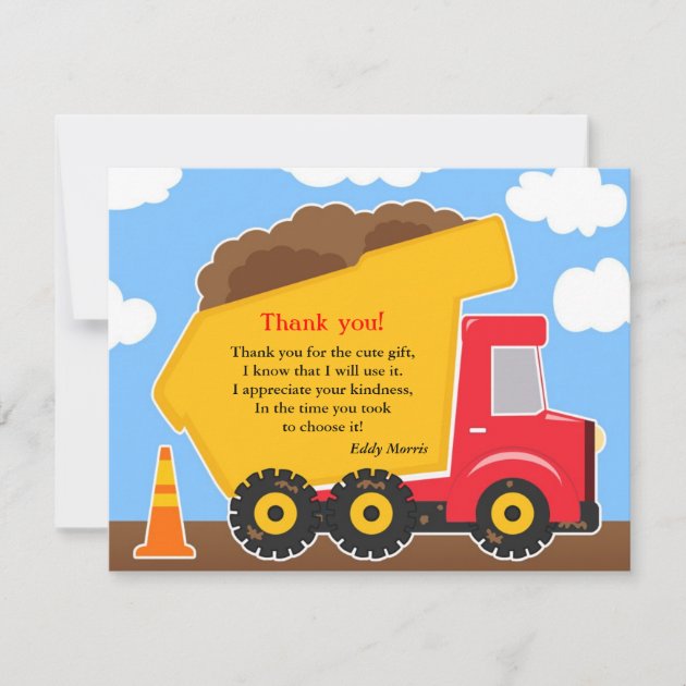 Thank You Construction Card