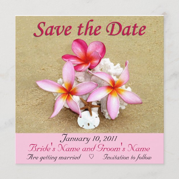 Save the Date - Tropical Beach Wedding