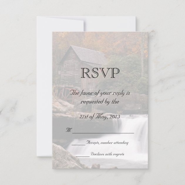 Autumn In The Country Wedding RSVP