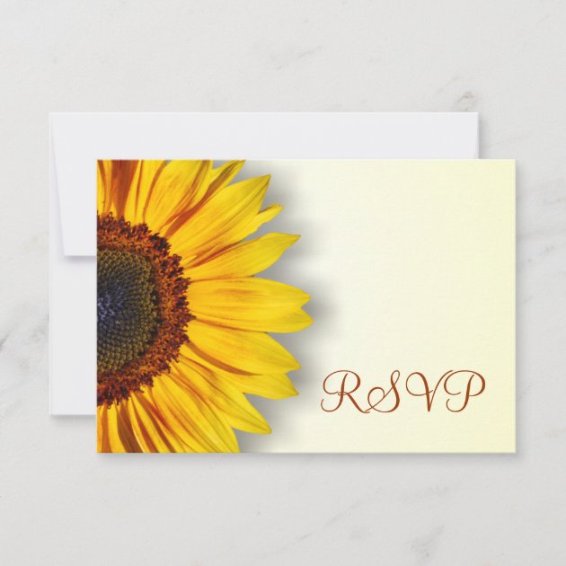 Spectacular Sunflower RSVP Card