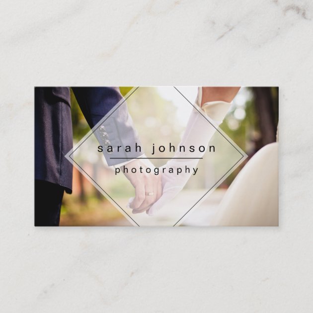 Minimal Photographer Business Card (front side)