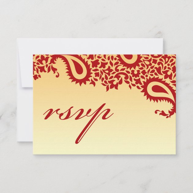 RSVP Wedding Indian Style Card