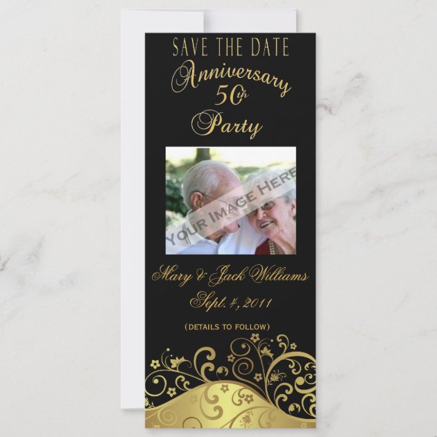 50th Anniversary Save the Date Card/Invitation