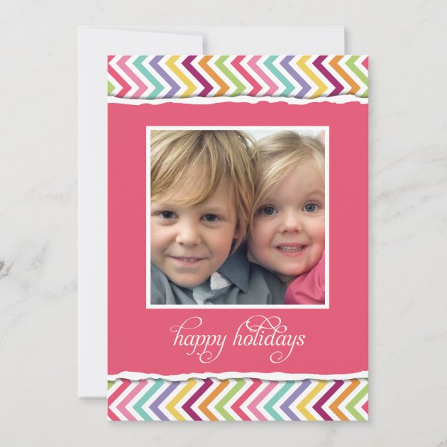 Merry & Bright Double Sided Holiday Photo Card