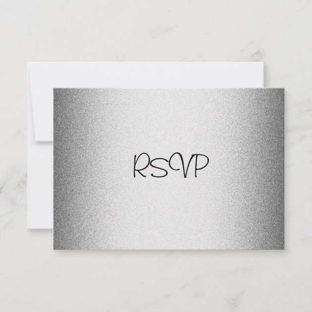 RSVP Response Card All Events Elegant Silver