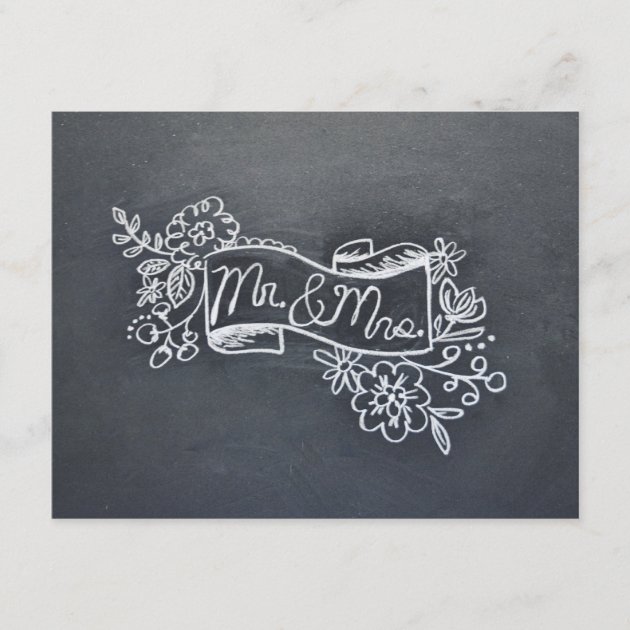 Mr & Mrs note card