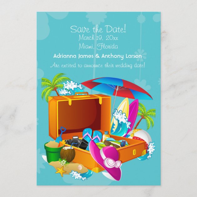 Tropical Get-Away Save the Date Announcement