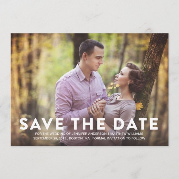 PATTERN | SAVE THE DATE ANNOUNCEMENT (front side)