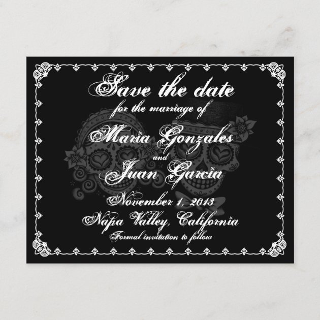 Day of the Dead Save the Date Announcements