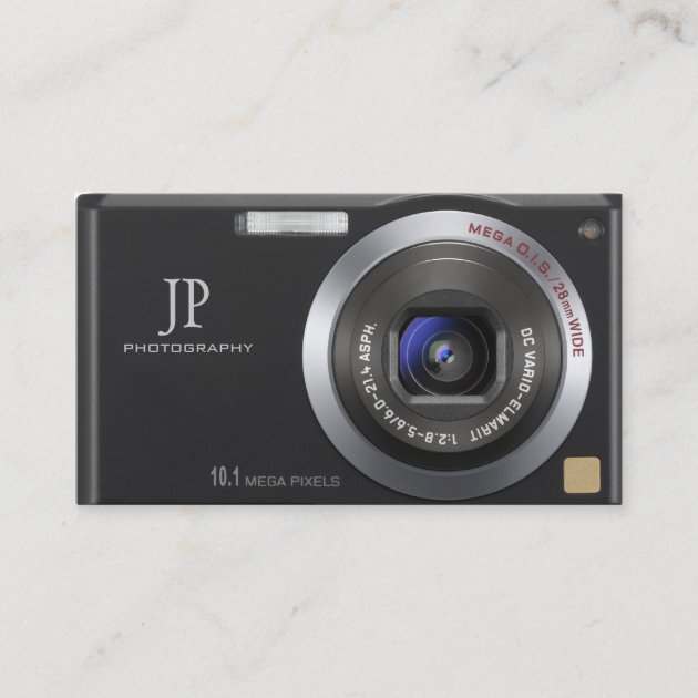 Compact  Digital Camera Photographer Business Card (front side)