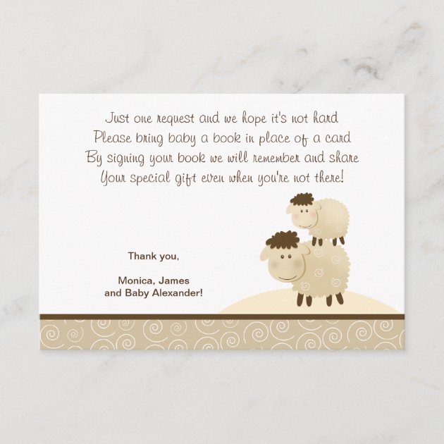 Baa Baa Sheep (Neutral color) RSVP Enclosure Cards