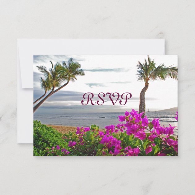 Maui Beach RSVP Cards