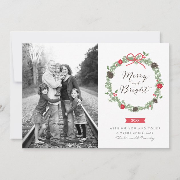 Winter Wreath by Holiday Photo Cards