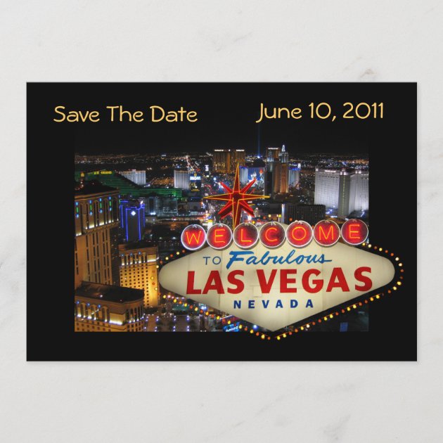 Las Vegas Save The Date Photo Cards--5x7
