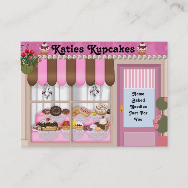 Bake Shop Style  Business Card (front side)