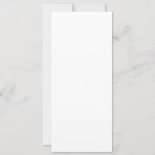Flat Invitation, Size: 4" x 9.25", Paper: Matte, Envelopes: White