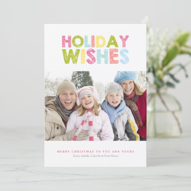 HOLIDAY WISHES | Colorful Chalk