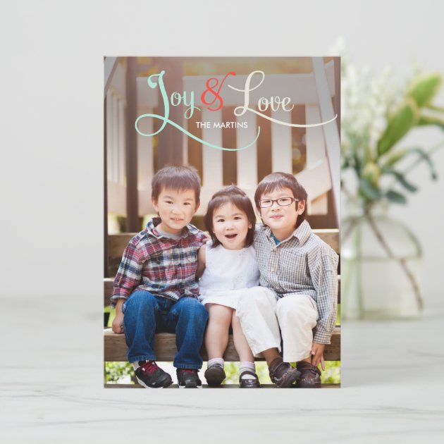 Joy & Love Holiday Photo Cards