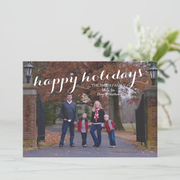 Happy Holidays Custom Photo Card