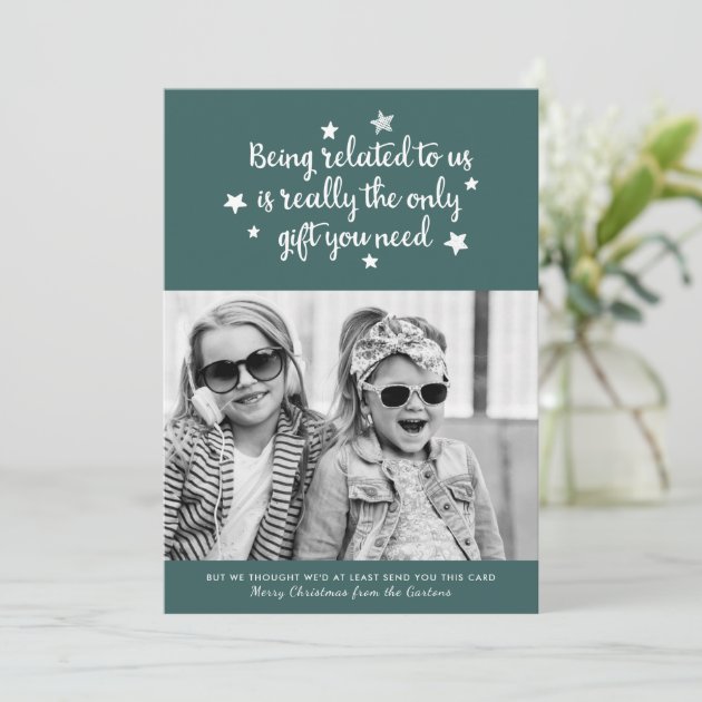 The Only Gift You Need | Holiday Photo Card | Dark