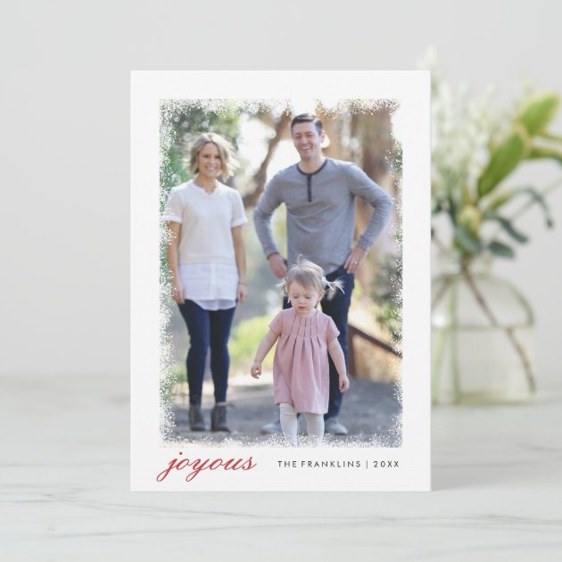 Frosted Holiday Photo Card