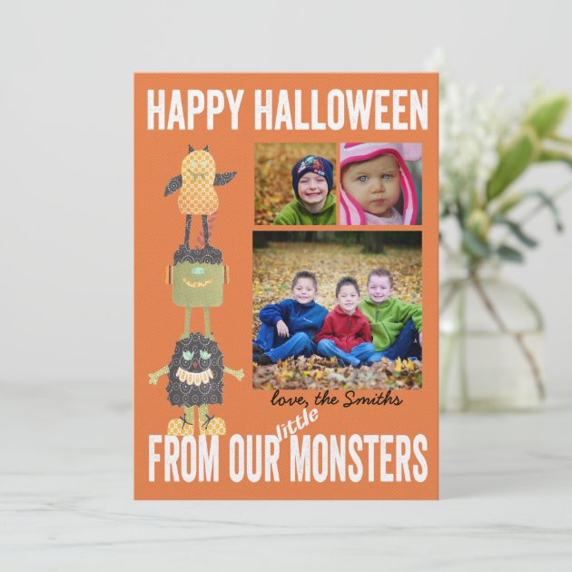 TBO- Halloween  Little Monsters 3 Photo Card
