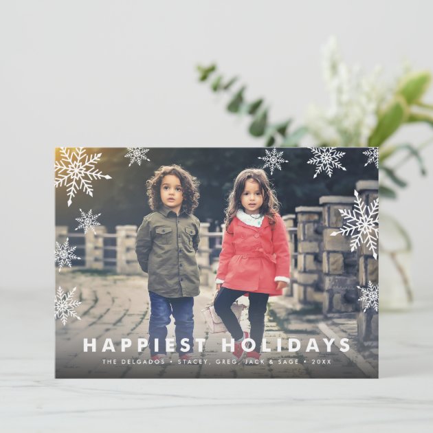 Snowflake Overlay | Holiday Photo Card