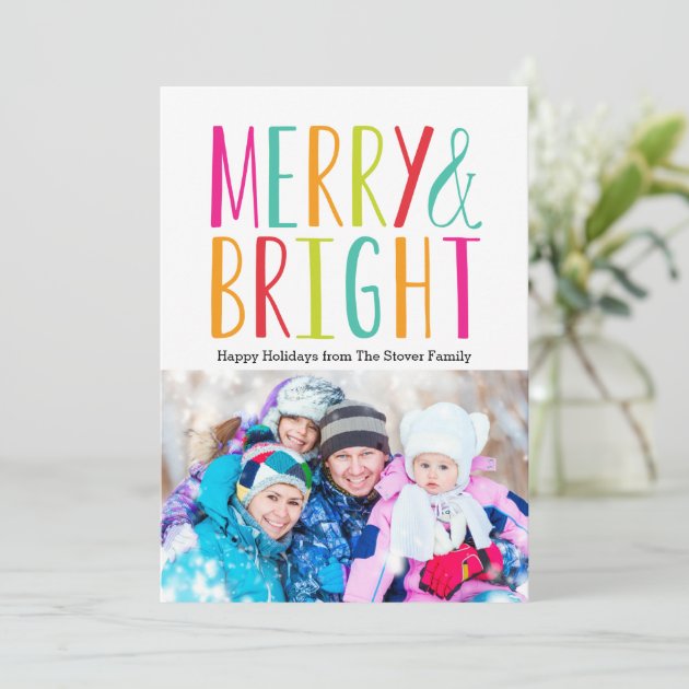 Simply Merry & Bright Holiday Photo Cards
