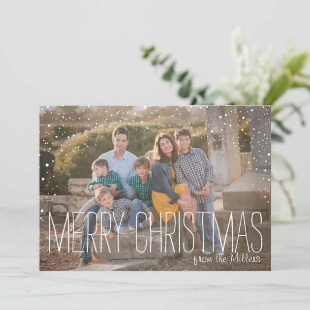 Merry Christmas Full Photo Holiday Card