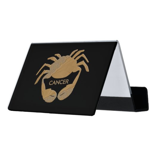 Cancer Crab Zodiac Desk Business Card Holder