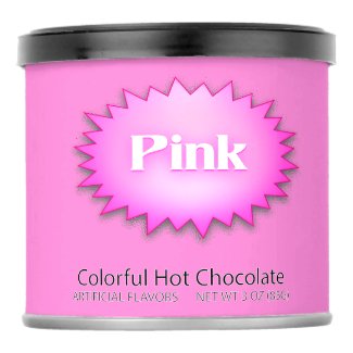 Sm. Pink Hot Chocolate Drink Mix. Powdered Drink Mix