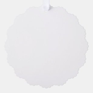 Paper Ornament Style: Scalloped, Paper: Superfine Eggshell, Envelopes: None