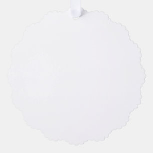 Paper Ornament Style: Scalloped, Paper: Matte, Envelopes: White