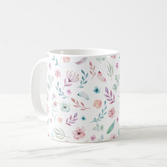 Whimsical Floral Mug