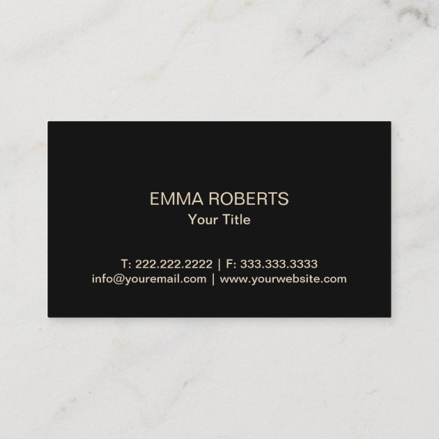 Gold Cupcake Bakery Luxury Quilted Business Card (back side)