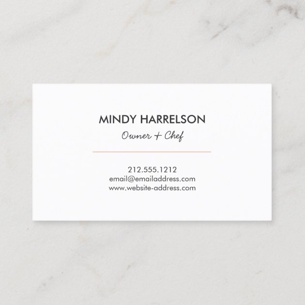 Glitter Spoon Whisk Spatula Bakery Catering Logo Business Card (back side)