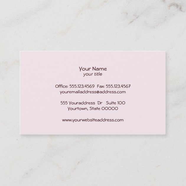 Cupcake Catering Bakery Pastry Chef Business Card (back side)