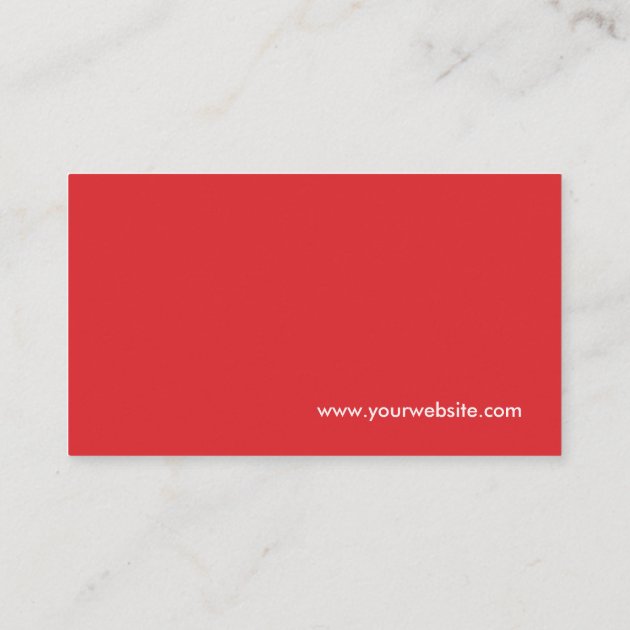 Professional Modern Red - Corporate QR Code Logo Business Card (back side)