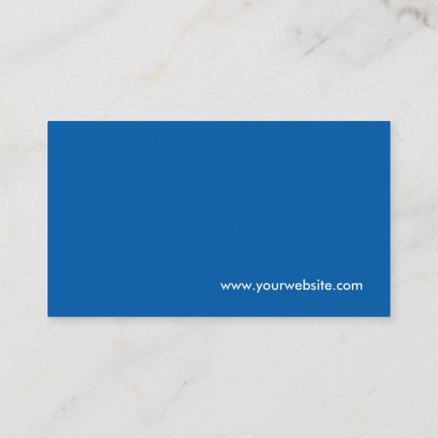 Professional Modern Blue - Corporate QR Code Logo Business Card (back side)