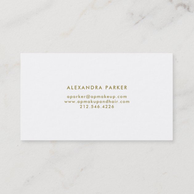 Watercolor Teal and Faux Gold Geode Business Card (back side)