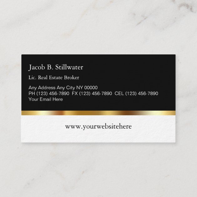 Ultra Thick Title Company Business Cards (back side)