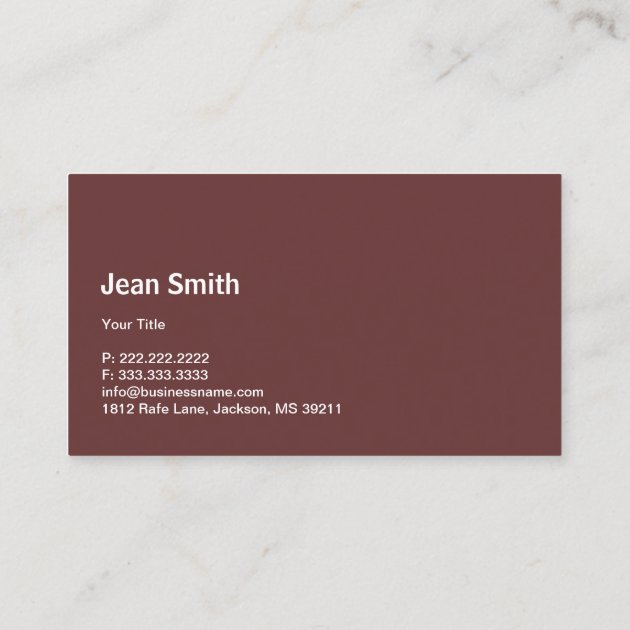 Sweet Chocolate & strawberries Business Card (back side)