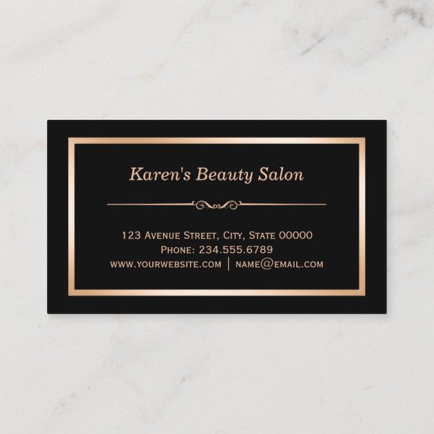 Trendy White Marble Makeup Artist Hair Salon Business Card (back side)