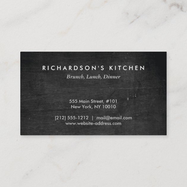 FORK SPOON KNIFE SKETCH LOGO for Catering, Chef... Business Card (back side)