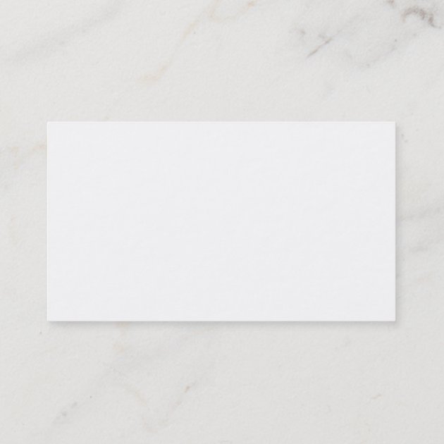 Black White Monogram Modern Minimalist Photo Business Card (back side)