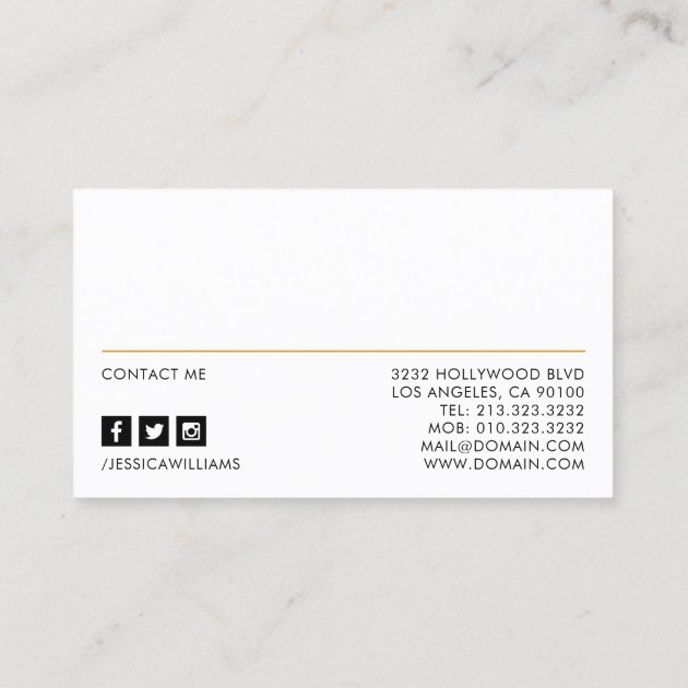 Professional Photo Real Estate Business Card (back side)