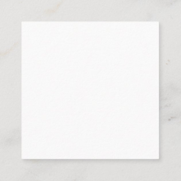 Professional Black and White Social Media Icons Square Business Card (back side)