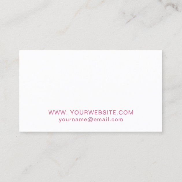 Chic Pink Spray Bottles Housekeeping Services Business Card (back side)