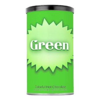 Lg. Green Hot Chocolate Drink Mix