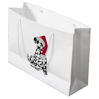 Christmas Dalmatian Small Gift Bag